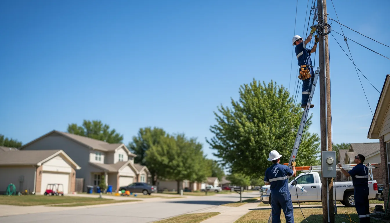 Residential electrician providing installation services in Healy, KS